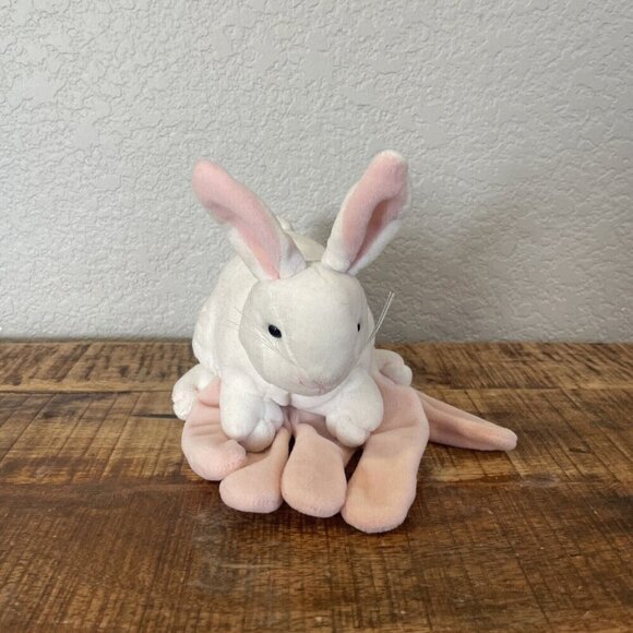 Vintage Plush Creations Bunny Rabbit Full Body Hand Puppet White Gloved Hand - Picture 2 of 6